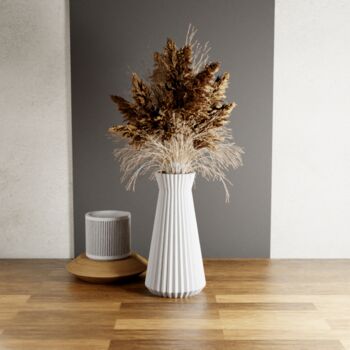 'Haven' Vase In Muted White For Dried Flowers, 11 of 11
