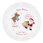 Personalised Santa And Rudolph Christmas Eve Treats Plate, thumbnail 3 of 3