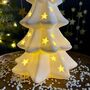 Large White Porcelain Christmas Tree With Lights, thumbnail 3 of 5