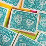 Day Of The Dead Wedding Card, thumbnail 1 of 6