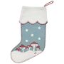 Enchanted Mushroom Christmas Stocking In Hand Embroidered Luxury Wool, thumbnail 2 of 2