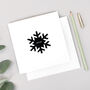 Snowflake Christmas Card, thumbnail 1 of 3