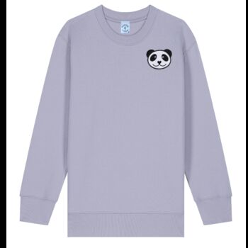 Childrens Organic Cotton Embroidered Panda Sweatshirt, 3 of 11