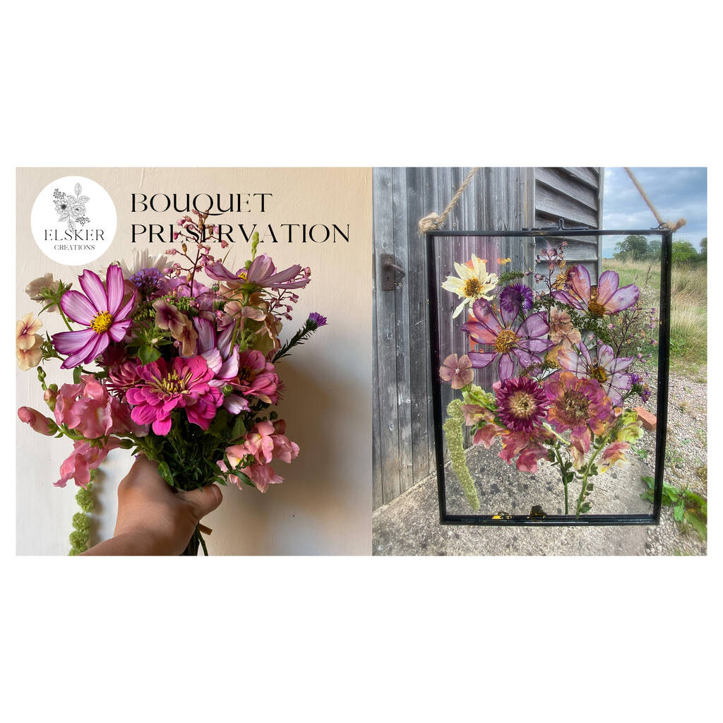 Bespoke Flower And Bouquet Preservation Wall Hanging, 1 of 12