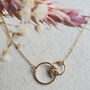 Gold Filled Interlocking Circle Family Connection Necklace, thumbnail 5 of 9