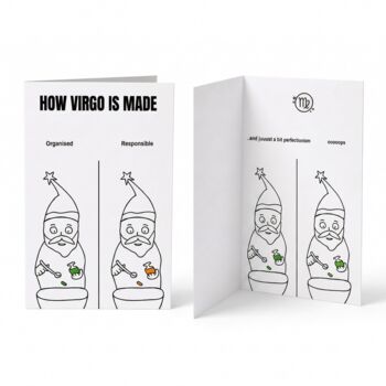 Funny Birthday Card For Her And Him Zodiac Greeting Card, 4 of 12