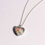 Floating Heart Memory Locket Sterling Silver, thumbnail 8 of 8