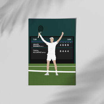 Jannik Sinner Tennis Print, 2 of 4