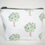Green Tree Of Hearts Make Up Wash Bag, thumbnail 2 of 2