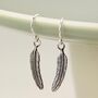 Feather Drop Earrings, thumbnail 2 of 7