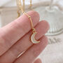 Small Moon Crescent Necklace, thumbnail 1 of 4