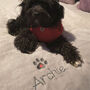 Personalised Embroidered Fleece Pet Dog Blanket, thumbnail 2 of 8