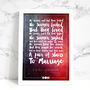 Personalised Favourite Song Lyrics Or Quote Print, thumbnail 7 of 11