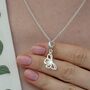 Sterling Silver Butterfly Charm Necklace, thumbnail 1 of 8