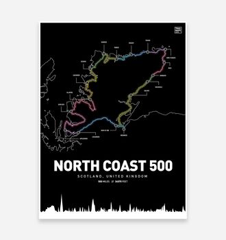 North Coast 500 Art Print Campervan, Cycling, 2 of 4