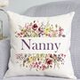 Floral Nanny Cushion, thumbnail 1 of 4