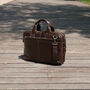 Leather Briefcase Laptop Bag Slim, thumbnail 5 of 8