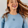 Snowflake Embroidered Sweater, thumbnail 2 of 6