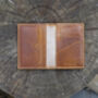 Woodland Range Small Bifold Tan Leather Wallet Rfid Safe, thumbnail 2 of 7