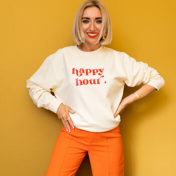 Personalised 'Happy Hour' Sweatshirt, 6 of 12