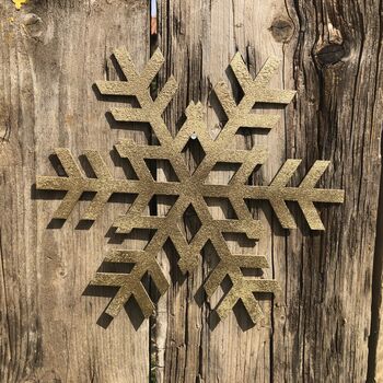 Colourful Christmas Snowflake Decoration Ornament Sign, 8 of 12