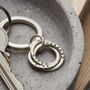 Personalised Silver Russian Ring Keyring, thumbnail 2 of 8