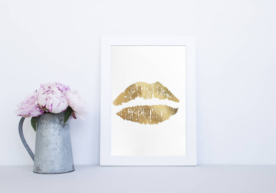 Rose Gold Foil Print By Ruby and B | notonthehighstreet.com