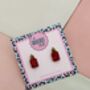 Hot Sauce Glitter Resin Studs / Gift For Food Lover / Spicy Jewellery / Handmade Accessories, thumbnail 4 of 5