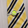 Personalised Tennis Ball Tie Slide/Bar, thumbnail 1 of 4