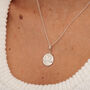 Engraved Sterling Silver Libra Zodiac Necklace, thumbnail 3 of 9