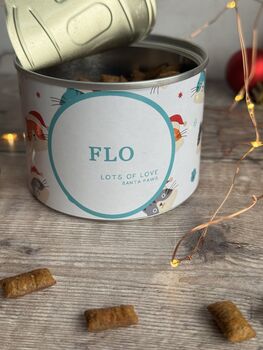 Personalised Dog And Cat Christmas Gift Treats Tin, 6 of 6