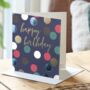 Spotty Happy Birthday Gold Foil Card, thumbnail 1 of 3