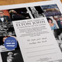 Elton John Personalised Gift Music Legend Deluxe Book, thumbnail 4 of 11