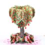 3D Pop Up Heart Tree Valentine Card, thumbnail 2 of 4