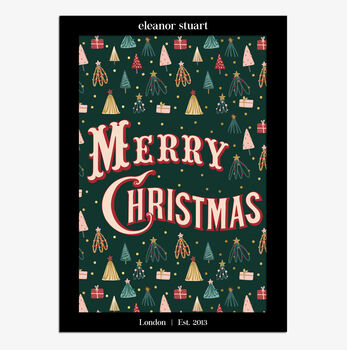 Merry Christmas Gold Foiled Cards Single/Boxed Set, 2 of 2