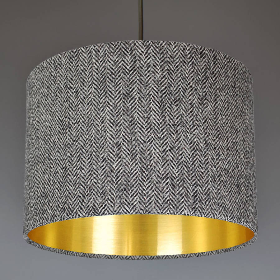 grey gold lampshade