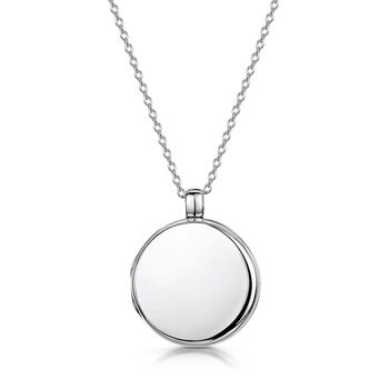 Round Silver Personalised Locket, 11 of 12