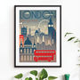 'London, The Big Smoke' Art Print, thumbnail 1 of 3