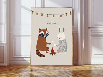 Forest Friends Animal Nursery Art Print, 2 of 4