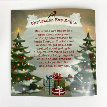Personalised Christmas Eve Draw Along Story Book, 10 of 10