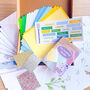 Mini Wildflowers Card Making Kit | Beginner Iris Fold Craft, thumbnail 9 of 9