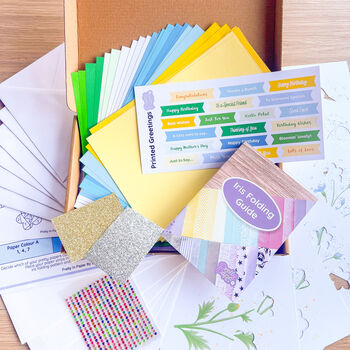 Mini Wildflowers Card Making Kit | Beginner Iris Fold Craft, 9 of 9