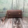 Brown Leather Clutch, thumbnail 4 of 6