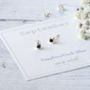 September Dainty Birthstone Sterling Silver Studs, thumbnail 1 of 12