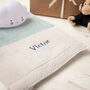 Maxi Stripe Baby Blanket, Bobble Hat And Mittens Set, thumbnail 4 of 12