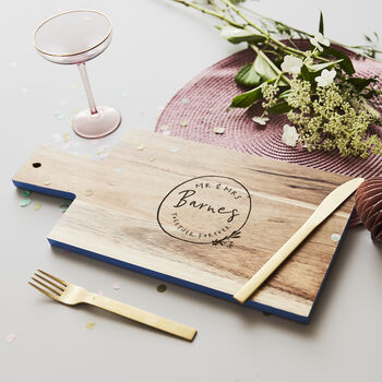 Personalised Wooden Wedding Chopping Board, 2 of 3