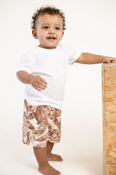 Matching Family Boy's Tropical Print Swimshorts, 2 of 10
