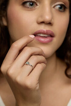 Sterling Silver Aquamarine Ring, 6 of 9