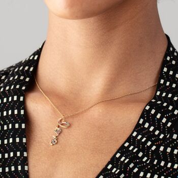 Rainbow Love Necklace With Slider Clasp, 3 of 6