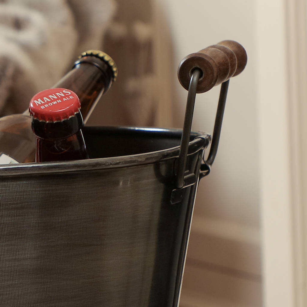 personalised large beer bucket with bottle opener by dibor